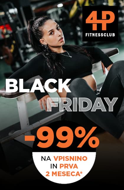 black friday akcija samo v 4p fitness